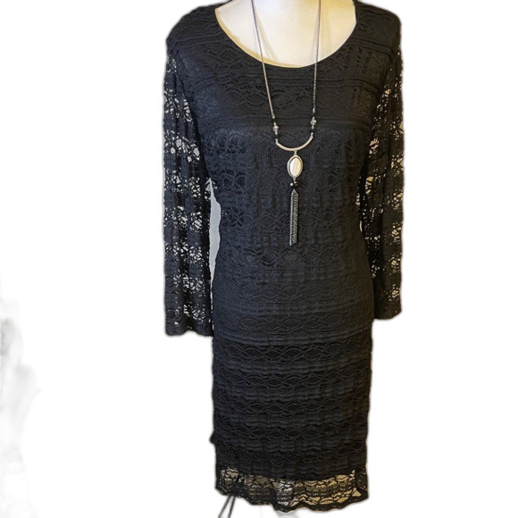 Dresses & Skirts - Elegant Black Lace Dress